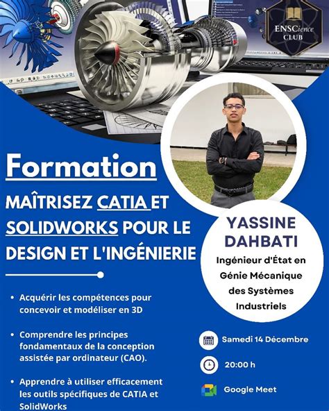 Schéma des différentes compétences en ingénierie enseignées (SolidWorks, CATIA, MATLAB, ANSYS, Scilab).