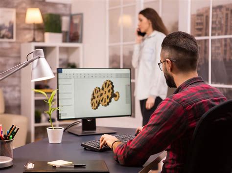 Illustration conceptuelle d'un freelance travaillant sur un projet 3D avec des textures réalistes.