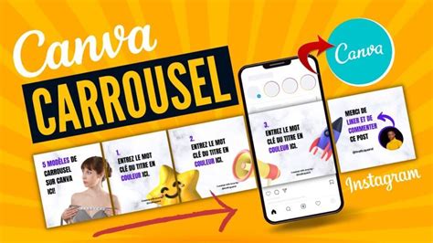 Exemple de carrousel Instagram créé avec Canva, expliquant une méthode en plusieurs étapes
