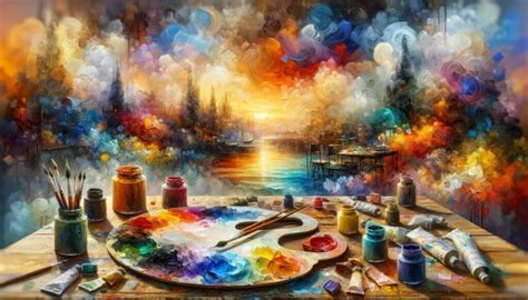 Composition artistique montrant des peintures numériques créées avec Corel Painter, imitant des textures d'huile et d'aquarelle.