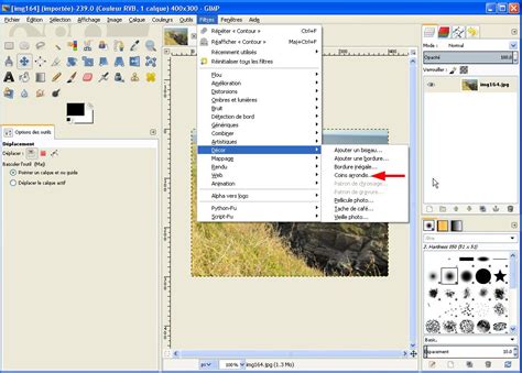 Exemple d'image avec des bords arrondis créée dans GIMP