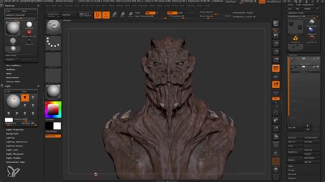 Schéma des options de rendu dans ZBrush