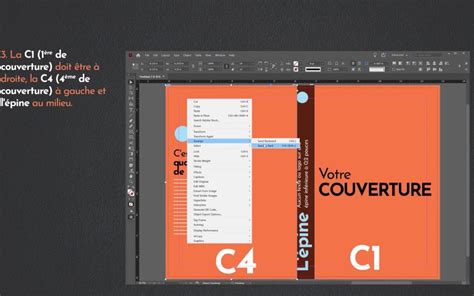 Schéma de la fenêtre de création d'un nouveau document dans InDesign avec les options de taille et de double page
