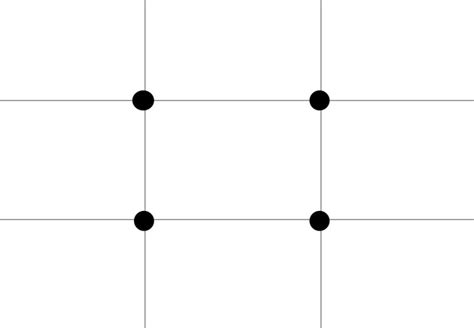 Illustration du tracé des lignes de tiers sur un calque transparent