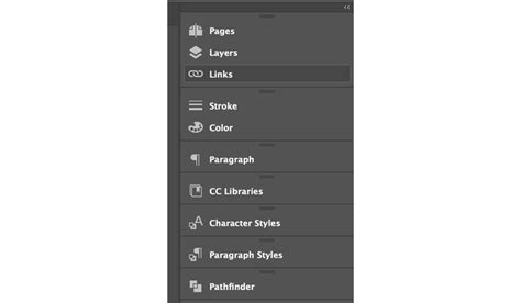 Capture d'écran du panneau 