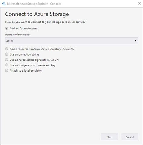 Interface de l'Explorateur de stockage Azure pour le téléchargement de fichiers