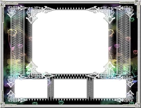 Exemple d'un cadre partiellement transparent réalisé avec PhotoFiltre