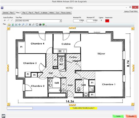 Exemple d'application d'un masque de couleur verte sur un plan scanné.