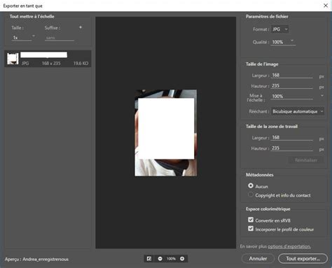 Capture d'écran de la fenêtre 