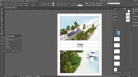 Panneau Bibliothèque d'objets InDesign avec ses différentes options.