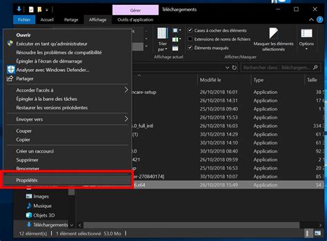 Capture d'écran montrant comment activer l'affichage des fichiers cachés dans Windows