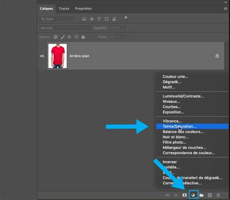Exemple d'étape de tutoriel pour PhotoFiltre : réglage de la teinte et saturation