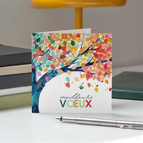 Exemple de carte de vœux finalisée