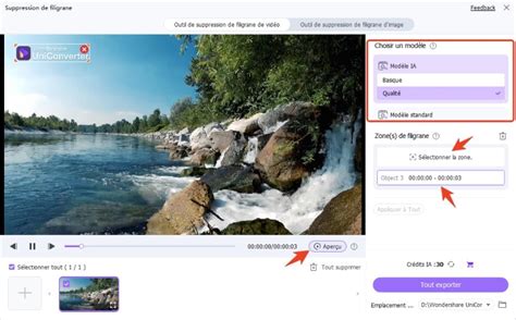Démonstration de la fonction « Remplissage selon le contenu » pour supprimer un objet d'une vidéo