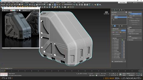 Schéma de l'éditeur de matériaux de 3ds Max avec les slots Diffuse, Ambient, Bump mis en évidence.