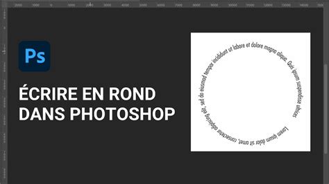 Exemple de logo rond créé dans Photoshop avec des éléments graphiques et du texte