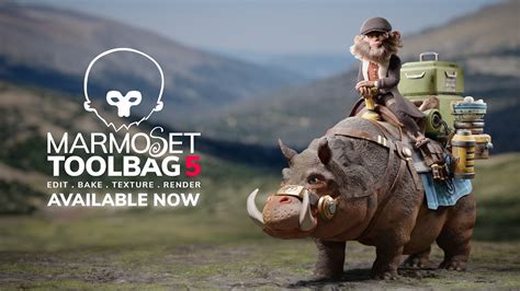 Interface de rendu en temps réel de Marmoset Toolbag