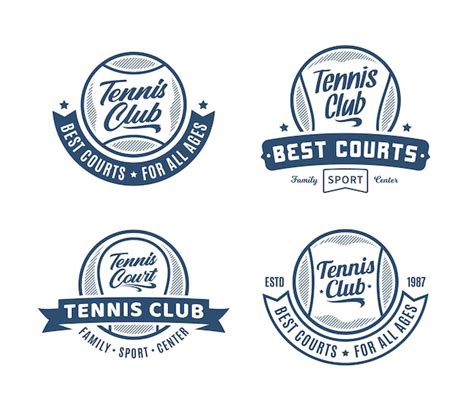 Exemple de différents styles de logos pour clubs sportifs