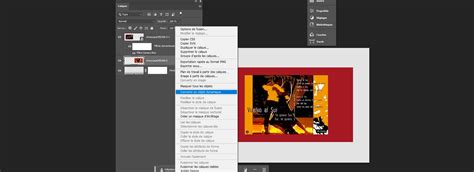 Schéma illustrant les étapes de conversion d'un calque en objet dynamique dans Photoshop