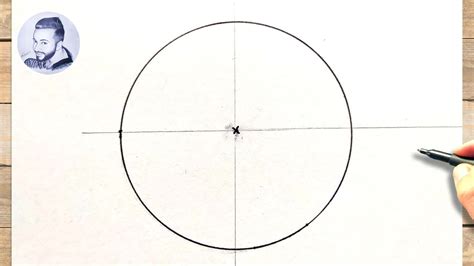 Illustration montrant comment dessiner un cercle parfait avec la touche Maj enfoncée dans Photoshop