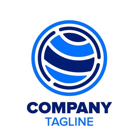 Exemple de logo rond avec le nom de l'entreprise 