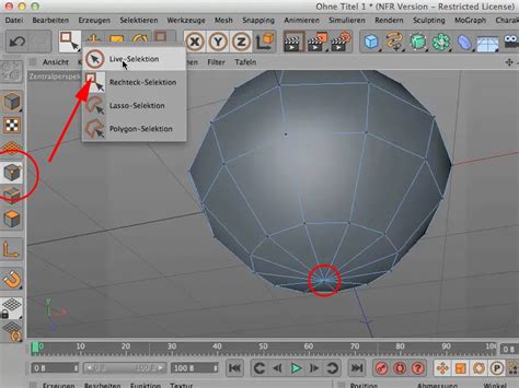 Schéma montrant la création d'un objet Plane dans Cinema 4D