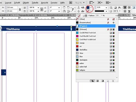Interface d'InDesign avec l'outil texte sélectionné