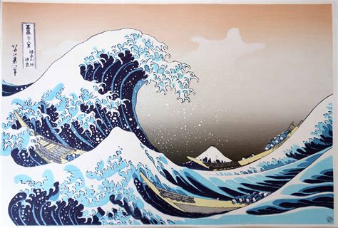 Photographie d'une estampe japonaise 