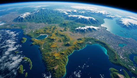 Exemple de photo sur toile représentant une vue satellite d'une ville.