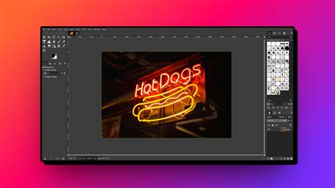 Interface de GIMP montrant les outils de sélection et les calques