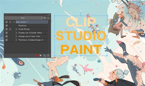 Interface de l'outil de création de vignettes dans Clip Studio Paint
