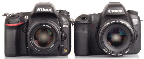Schéma comparatif des capteurs Canon EOS 6D et Nikon D600