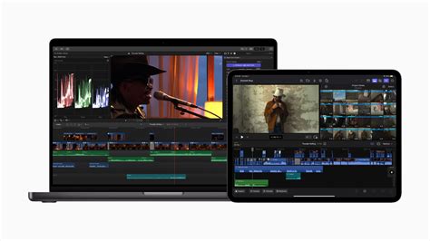 Interface de Final Cut Pro sur iPad, montrant la fonction Live Drawing