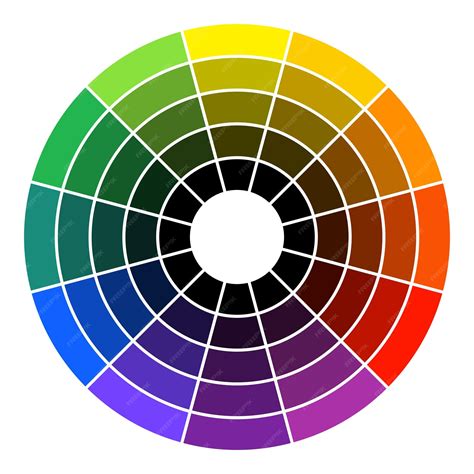 Illustration de la palette de couleurs circulaire de Sketchbook