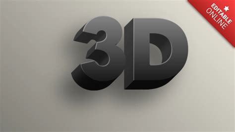 Exemple de texte 3D complexe créé avec le plugin BCC Extruded Text.