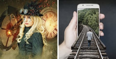 Exemple de photomontage artistique complexe