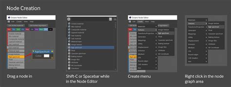Exemple de Node Editor dans Octane Render