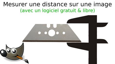 Exemple d'utilisation de l'outil Règle pour mesurer une distance dans une image.