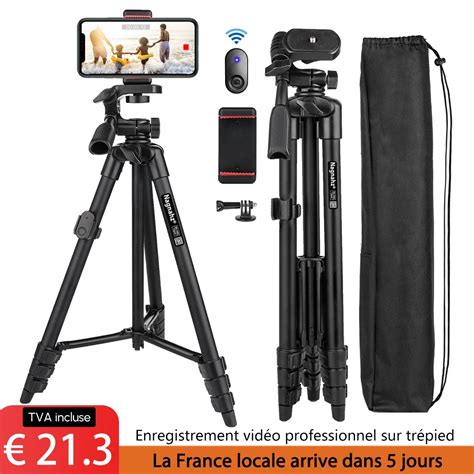 Photo d'une configuration de tournage avec trépied et appareil photo, mettant l'accent sur la stabilité.