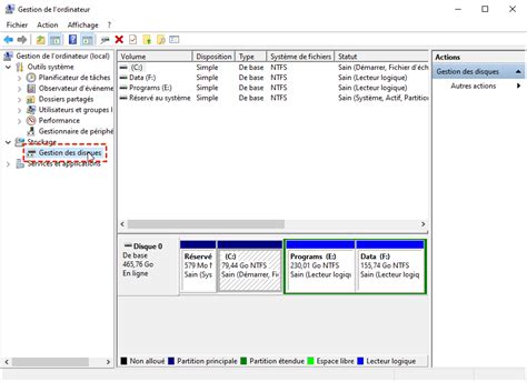Affichage de l'espace disque et de l'état des disques durs dans Lightroom