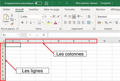 Exemple visuel dans Canva Sheets montrant des lignes groupées et des colonnes masquées.