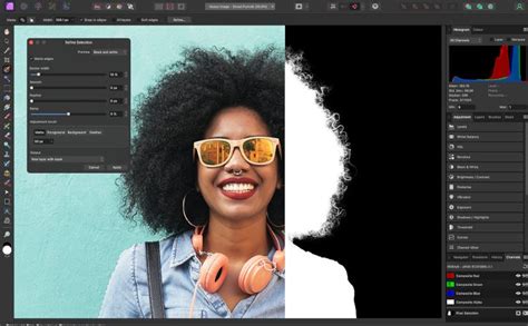 Exemple de retouche photo avancée réalisée avec Affinity