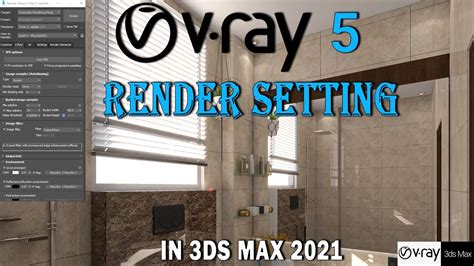 Capture d'écran du Render Setup de V-Ray dans 3ds Max avec les onglets principaux