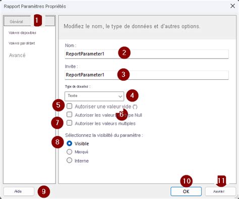 Capture d'écran montrant la boîte de dialogue Propriétés du document avec les options de configuration de la page et des unités de mesure.
