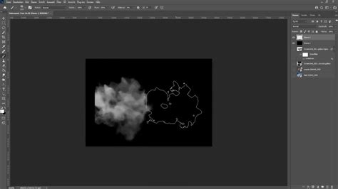 Schéma montrant l'interface du filtre Nuages par différence dans Photoshop