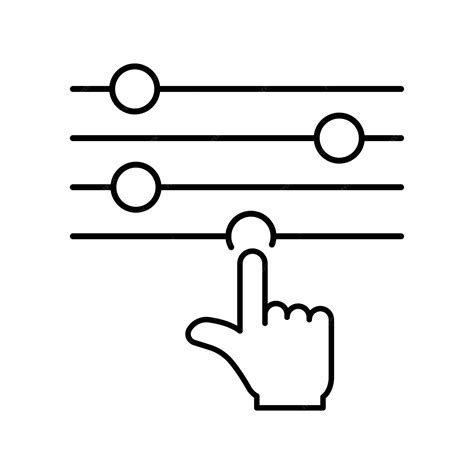 Illustration d'un curseur de réglage dans Photoshop, mettant en évidence la zone de sensibilité du stylet.