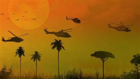 Scène emblématique du ballet des hélicoptères dans Apocalypse Now