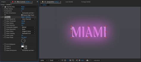 Schéma montrant la création d'une précomposition d'un calque de texte dans After Effects