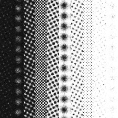 Exemple de l'utilisation du Halftone Photoshop Tint Pack, montrant un détail de haute résolution de motifs de teintes sur un fond.