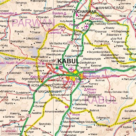 Carte de la passe de Khyber